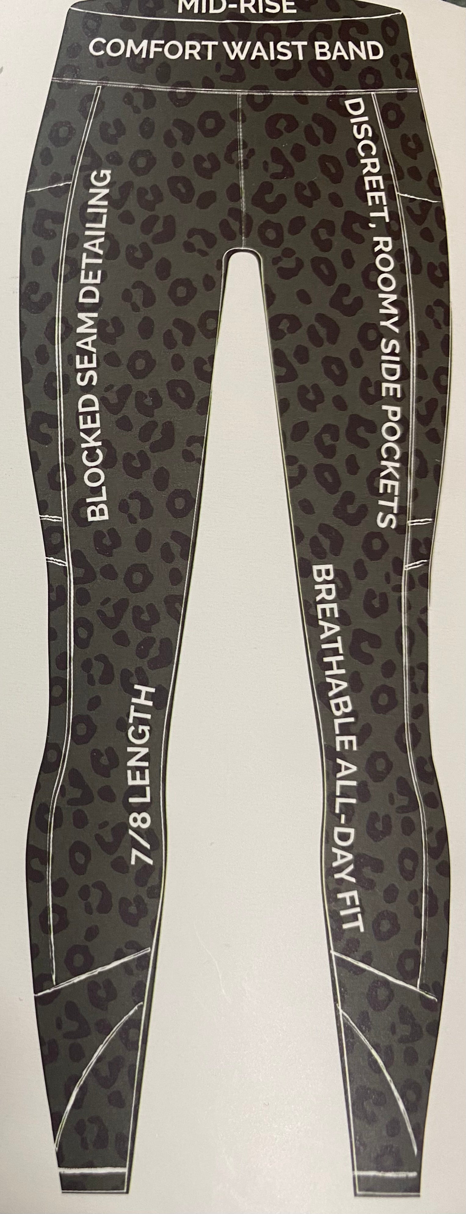 Fitkicks Crossover Leggings Electric Jungle Nocturnal