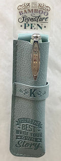 K Bamboo Name Pen