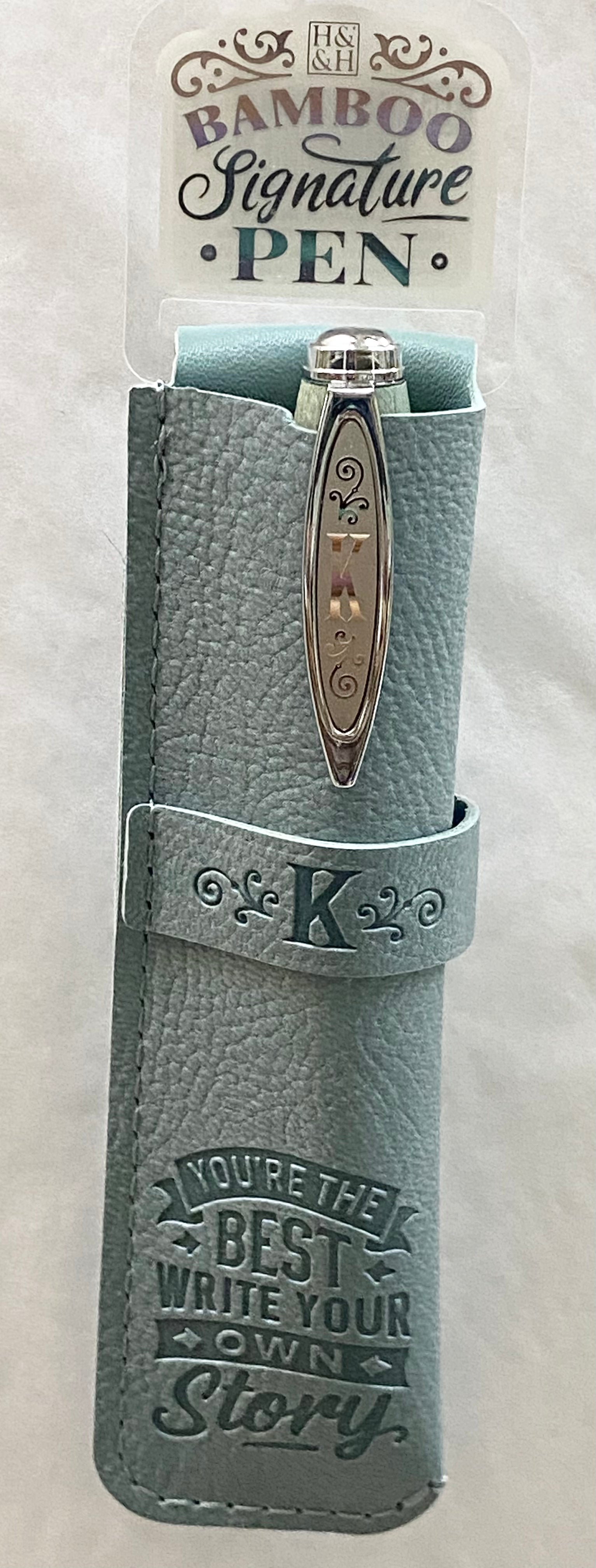K Bamboo Name Pen